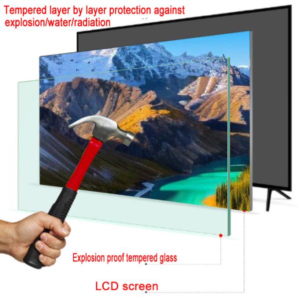 100'' Smart Android LCD LED 4K Double Tempered Glass TV Screen Television HD