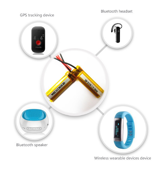 501240 3.7 V 200mah Lipo Battery , GPS Tracking Device Wearable Device Battery