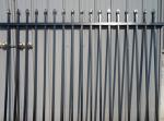steel ornamental fence panels 2100mm stain black powder spear top design