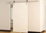 Customized Modern Wood Barn Door , Interior Sliding Barn Doors For Homes