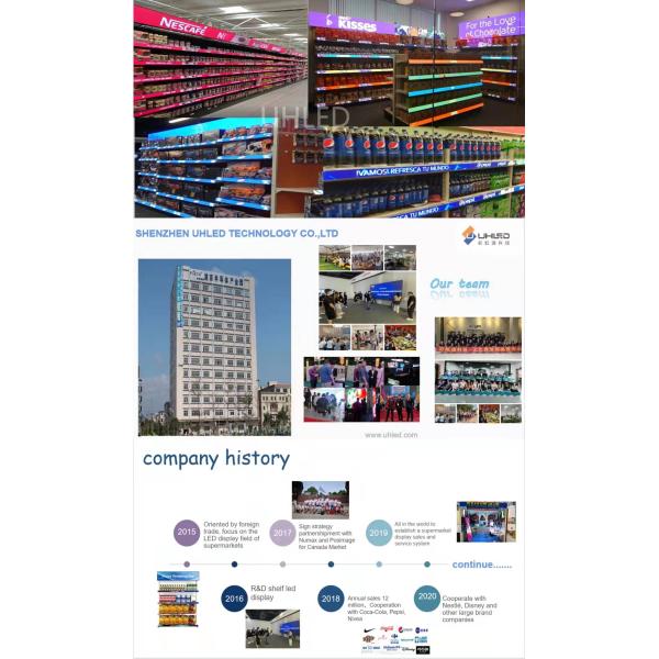 uhled Shelf Led Screen Stretch for Retail Bar Price Tag Smart Edge Talker LED Display