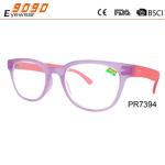 New arrival and hot sale reading glasses,made of plastic ,plastic hinge