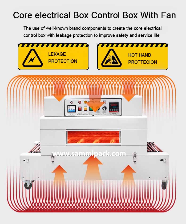 Heat Shrink Wrapping Packaging Machine for PVC POF PP Transparent Plastic Film