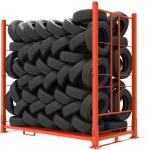 Adjustable Heavy Foldable Steel Stacking Pallet Detachable Metal Storage Tyre