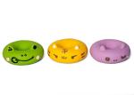 Chew Resistant Super Durable Dog Toys Squeaky Rubber Donut Dog Toy Clean