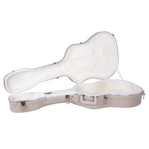 Wholesale Ivory Acoustic ABS Hard Shell Guitar Case Lightweight Waterproof from china suppliers