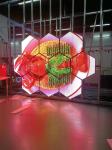 Hexagon Creative Led Signs Screen Customized hex led display Full Color led