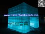 White Oxford Inflatable LED Light Tent / Inflatable Photo Booth Tent For Event