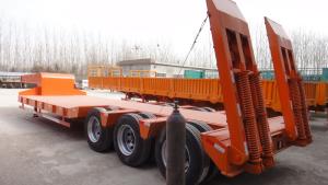Wholesale CCC Tri Axle Truck Semi Trailers 60t Low Bed Trailer Transport Heavy Equipment from china suppliers