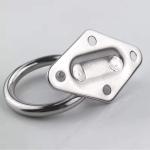 304 Stainless Steel Pad Eye Plate With Round Ring Heavy Duty Marine Deck