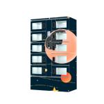Market Shopping Refrigerated Cabinet Locker LED Mall Using Smart