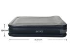Black Elevated Inflatable Bed Eco Friendly Material With Build In Electric Pump