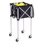 Lightweight Tennis Ball Hopper Basket Aluminum Alloy Portable Tennis Ball Cart