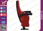 Fire Retardant Red Fabric Sponge Cinema Theater Chairs For Opera House