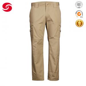 Wholesale 8 Pockets Khaki Tactical Pants 65% Polyester 35% Cotton Anti Pilling from china suppliers