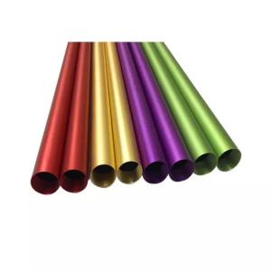 Wholesale Custom free size colorful Al6061 Al6063 blasted Aluminum alloy tubing Aluminum anodized pipes round aluminium blasting t from china suppliers
