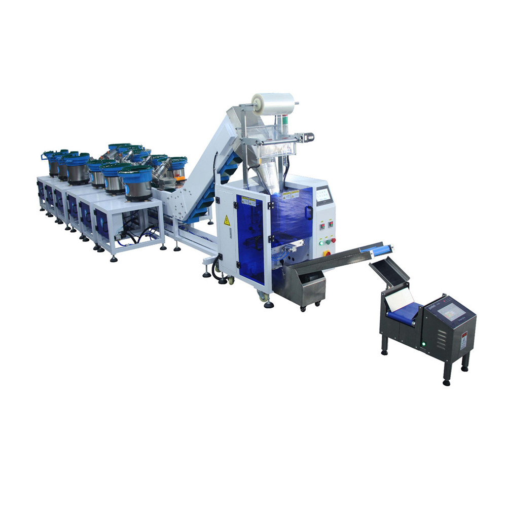 Automatic Bolts Nuts Nail Fastener Screw Counting Packing Machine With Vibrator Bowl Feeder