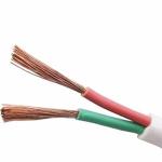 PVC 4mm2 2 Core Flat Flex Cable , Oilproof Electrical Flat Cord