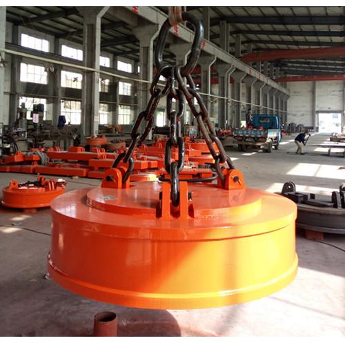 Permanent Electric Lifting Magnets Weather Resistant For Bridge Crane Round