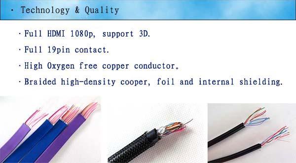 HD2160P 24k dual color HDMI Cable 3D high speed hdmi cable with ethernet