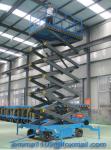 500kg SJY0.5-14 Scissor Mobile Working Platform 16m Working Height With 4 Wheels