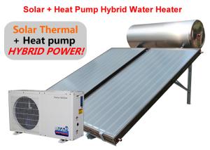 Wholesale Black / White Solar Hybrid Water Heater 22 MM Connection Type Easy Installation from china suppliers