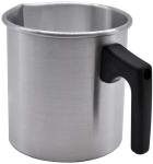 Aluminum Wax Melting Pitcher Silver Color Candle Melting pot in 1200ml with Non