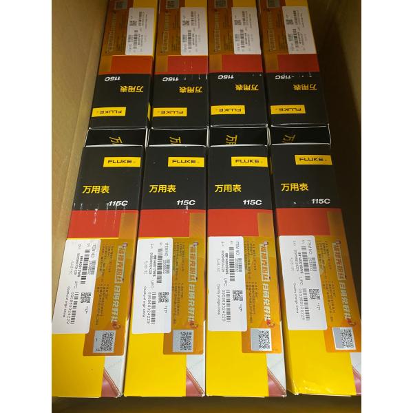 Fluke 115/115C True-RMS Digital Multimeter 600V 10A 6000 Count Backlit LCD CAT III 600V 9V Battery.