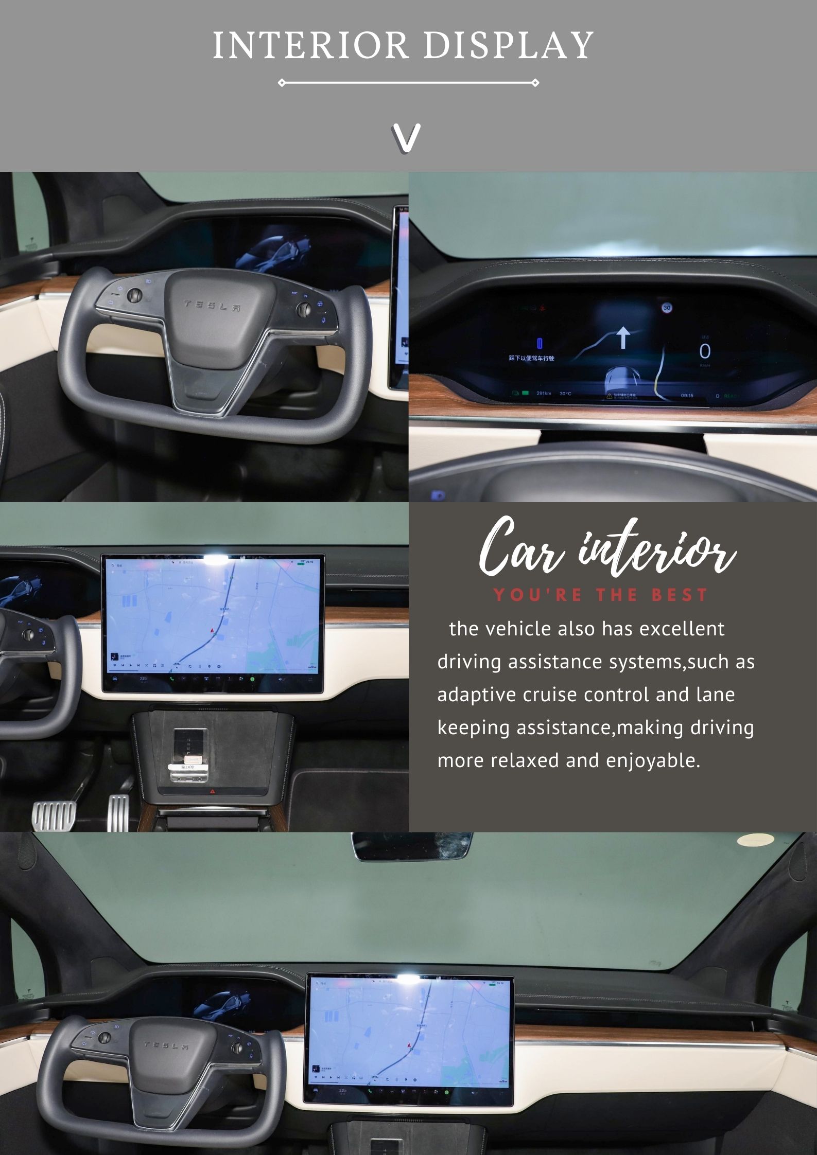 High Match Deposit 2023 Tesla Model X EV Car with Minimum Grand Clearance of 10°-15°