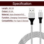 Standard Mobile USB Cable / Micro Usb To Type C Cable Rapid Charging One Meter