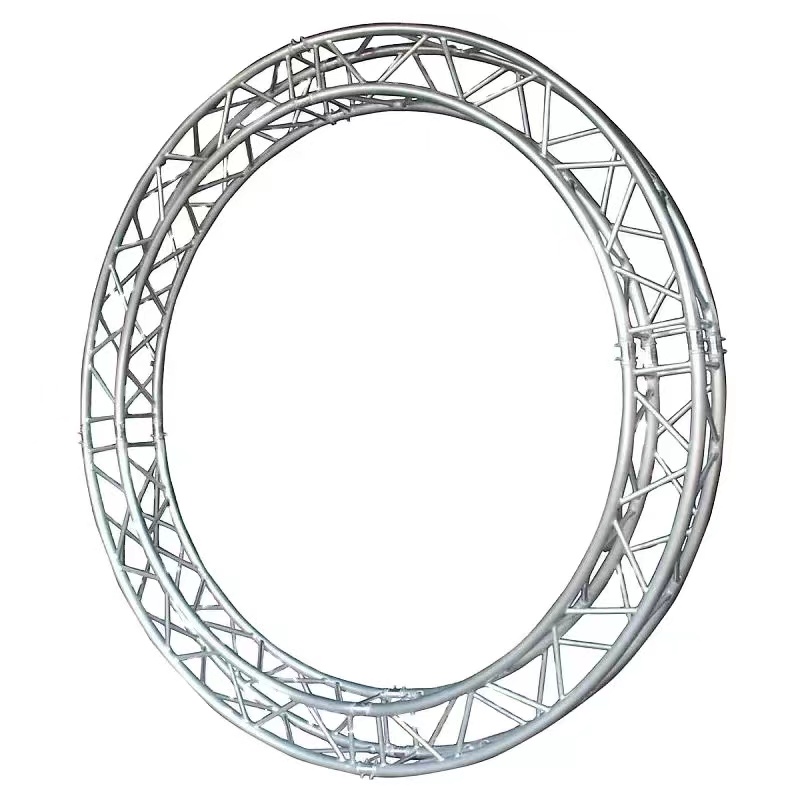 Aluminum Alloy Curved Roof Truss , Music Concert Circular Lighting Truss