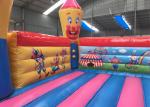 Colorful Clown Bounce House Castle / Durable Indoor Inflatable Bouncer