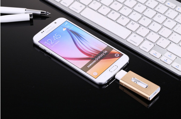 Aluminum Alloy Compact 8GB USB Disk iflash Drive Mobile Phone OTG For PC