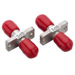 CATV 1640nm Fiber Optic Attenuator 3dB Single Mode Red Cap ST Simplex