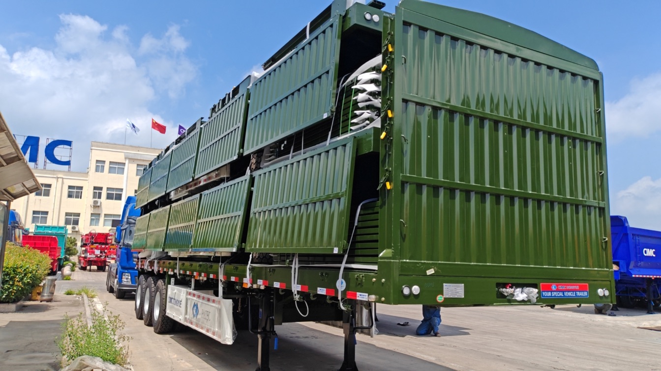CIMC Factory Direct 40 -100 ton second hand factory sale Multi-Purpose semi trailer fence sidewall Cargo Bulk Trailer