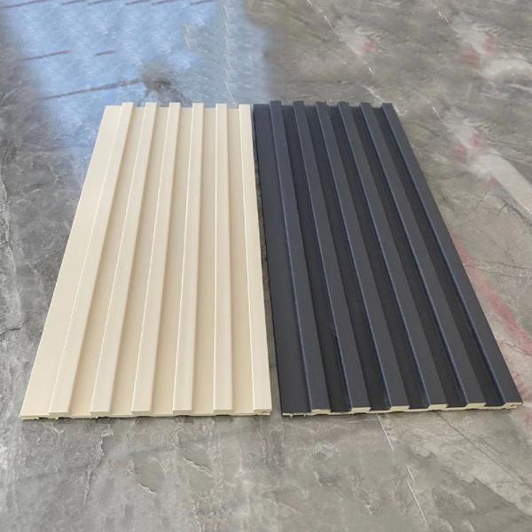 Groove Hollow Wood Plastic Composite Slatted WPC Wall Cladding Customization