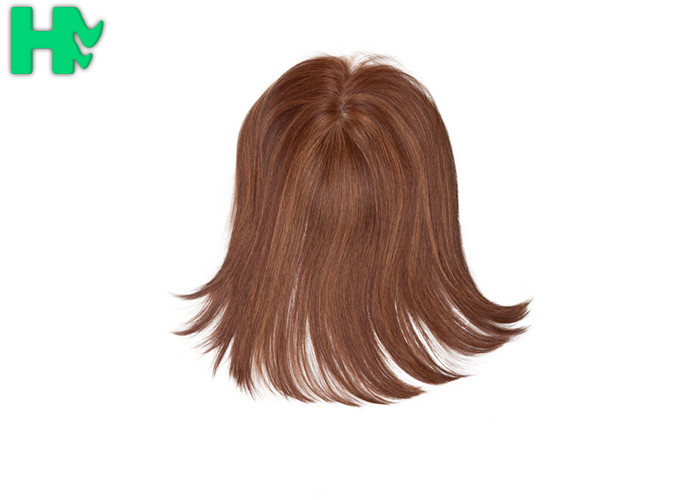 Popular Brown Color Synthetic Front Lace Wigs High Temperature Fiber Straight Hair Wig