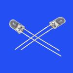 Flashing LED 5mm 3.0Hz 1/6 Duty Cycle Green Color 520nm 7000mcd Round Clear Lens
