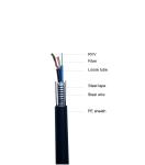 Power GYXTW 1310nm Hybrid Fiber Optic Cable Bundled RVV Hdpe Sheathed
