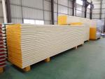 PPGI Galvanized Steel 40kg/M3 Cold Room PU Sandwich Panel