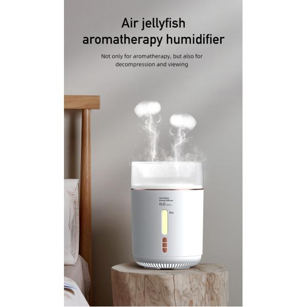 HOMEFISH H2O Cloud Mist Air Jellyfish Humidifiers Room Aroma Oil Diffuser 480ml
