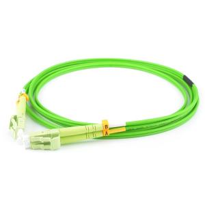Wholesale LC To LC Fiber Optic Patch Cables 100Gb Duplex Multimode 50/125 OM5 Premium LSZH from china suppliers