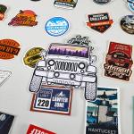 custom waterproof printing logo packaging gloss vinyl holographic custom die cut