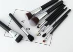 10 Pieces Basic Natural Synthetic Hair Makeup Brushes Set Collection With Wood