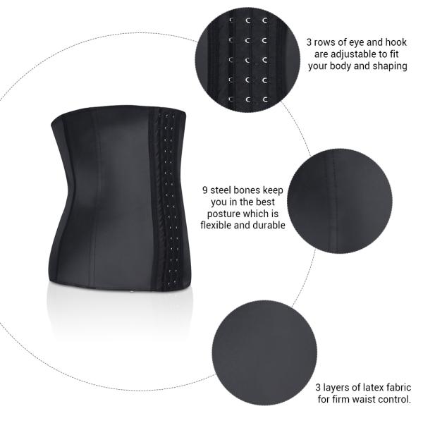 Customizable Steel Bones High Waist Latex Corset Waist Trainer Belt Shaper for Adults