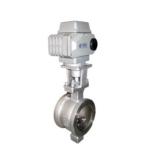 Straight Through Type Electric Actuator Control Ball Valve Wafer Type