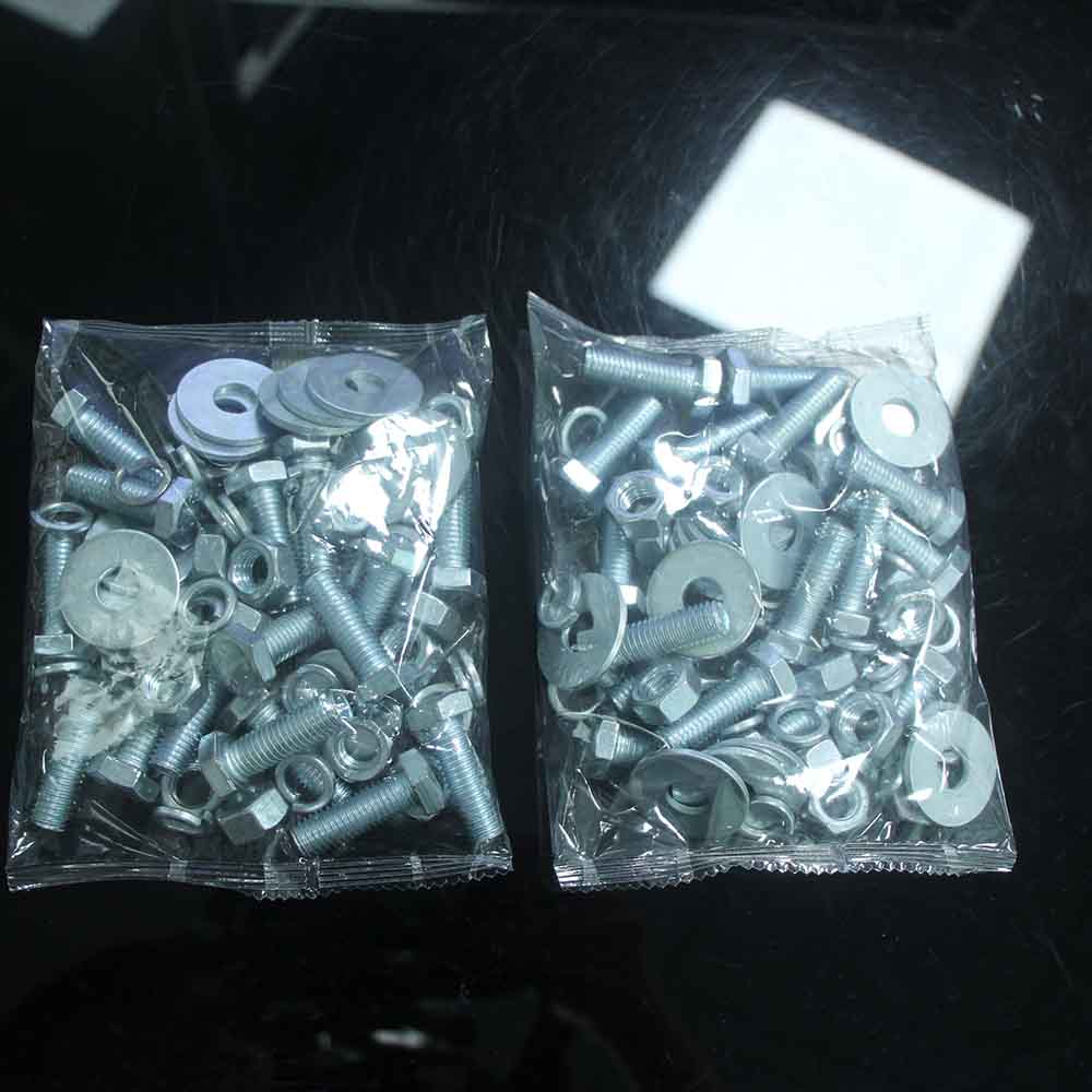 Automatic counting small plastic parts hardware nut bolt screw washer packing machine