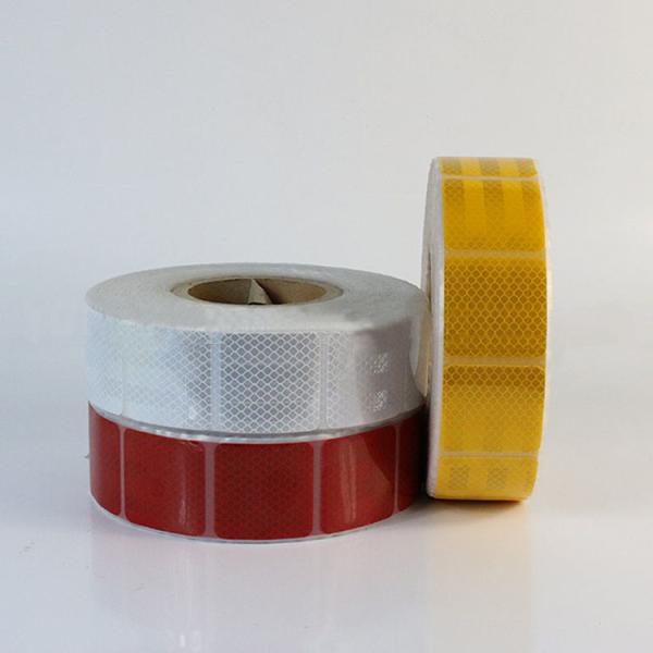 2 In*150 Ft White Yellow Red Radium Roll ECE 104r Prismatic Reflective Tape For Vehicles
