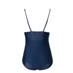 Tiered Layer Tie a Knot Front Top With Low waist Bikini swimsuit high cut