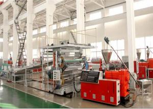 China Plastic PVC Marble Sheet Machine / Extrusion Line Stone Sculpture Flooring on sale